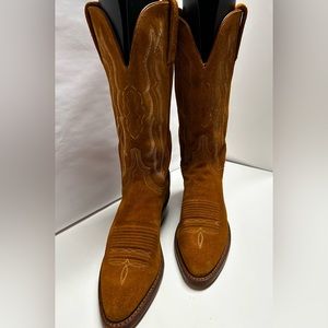 Authentic Lucchese Women’s 1883 Western Boots  Rust Color Suede Size 8B